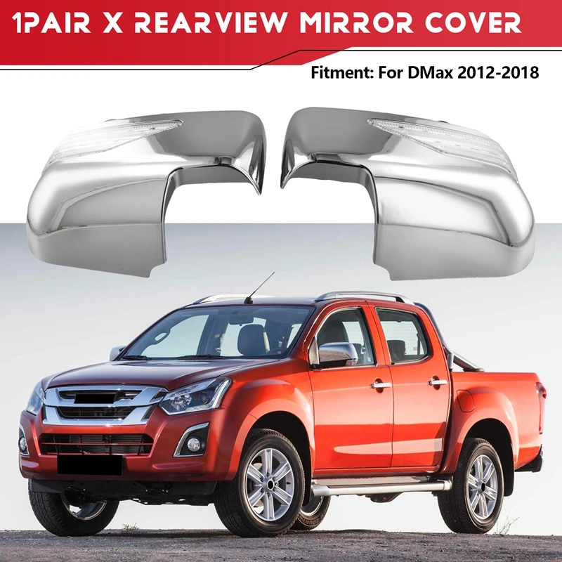 Rearview Mirror Cover With Signal Lights Door Wing Mirror Housing Side Mirror Lights For Isuzu Dmax D-MAX 2012-2018