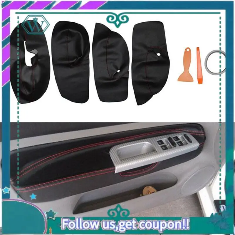 

AA92-LHD Door Panel Cover For -VW Golf 4 MK4 Jetta 1998 - 2005 Car Door Armrest Panel Cover Sticker Trim