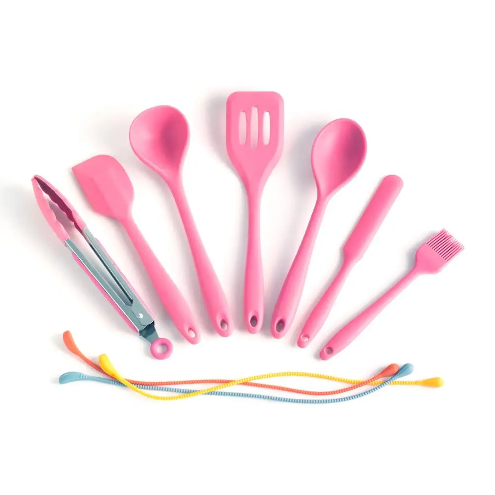 Silicone Utensils Kit with 8 Pieces Tie-Oikos