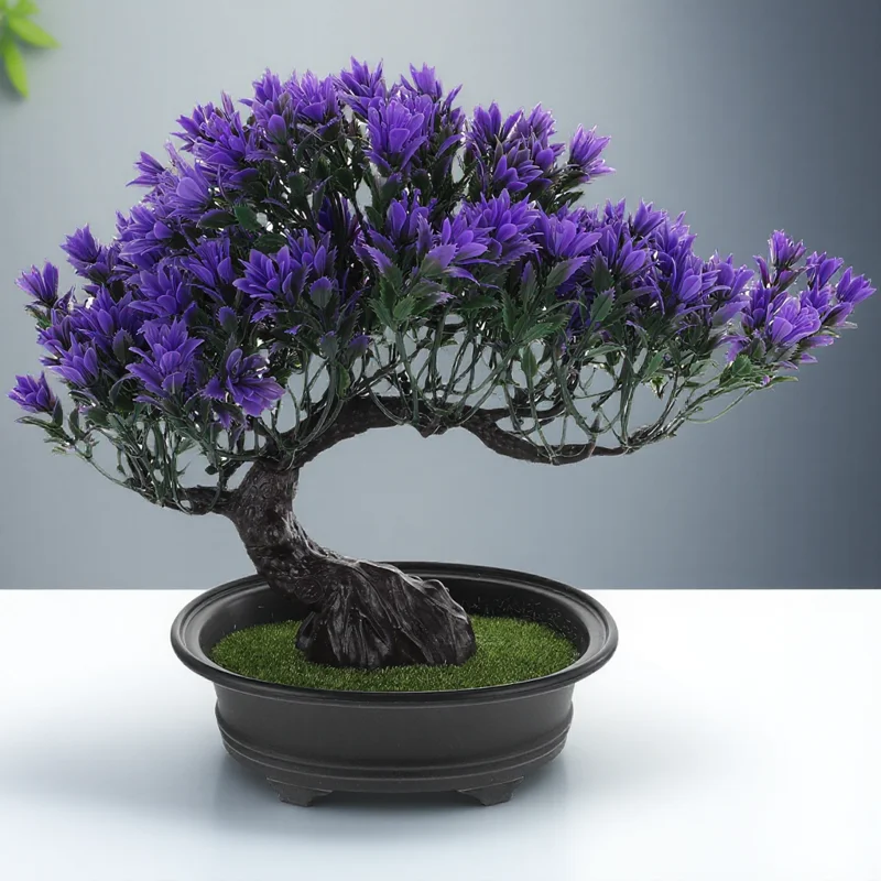 

Artificial Bonsai Pine Tree Lifelike Simulation Plant Indoor Outdoor Decor for Living Space Garden Faux Bonsai Decoration