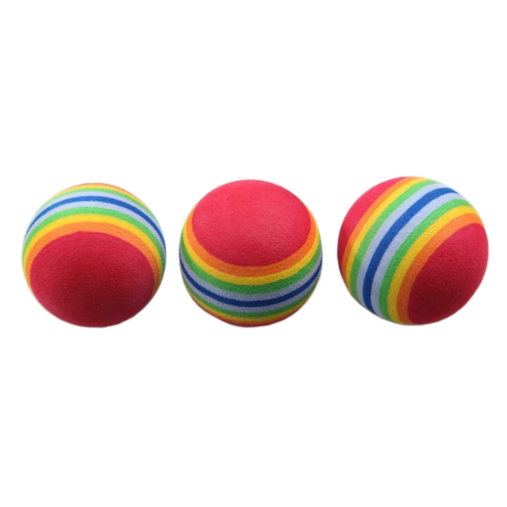 Bolas de arcoíris de espuma de esponja, 50 piezas, Ayuda de entrenamiento para Swing de Golf, práctica en interiores