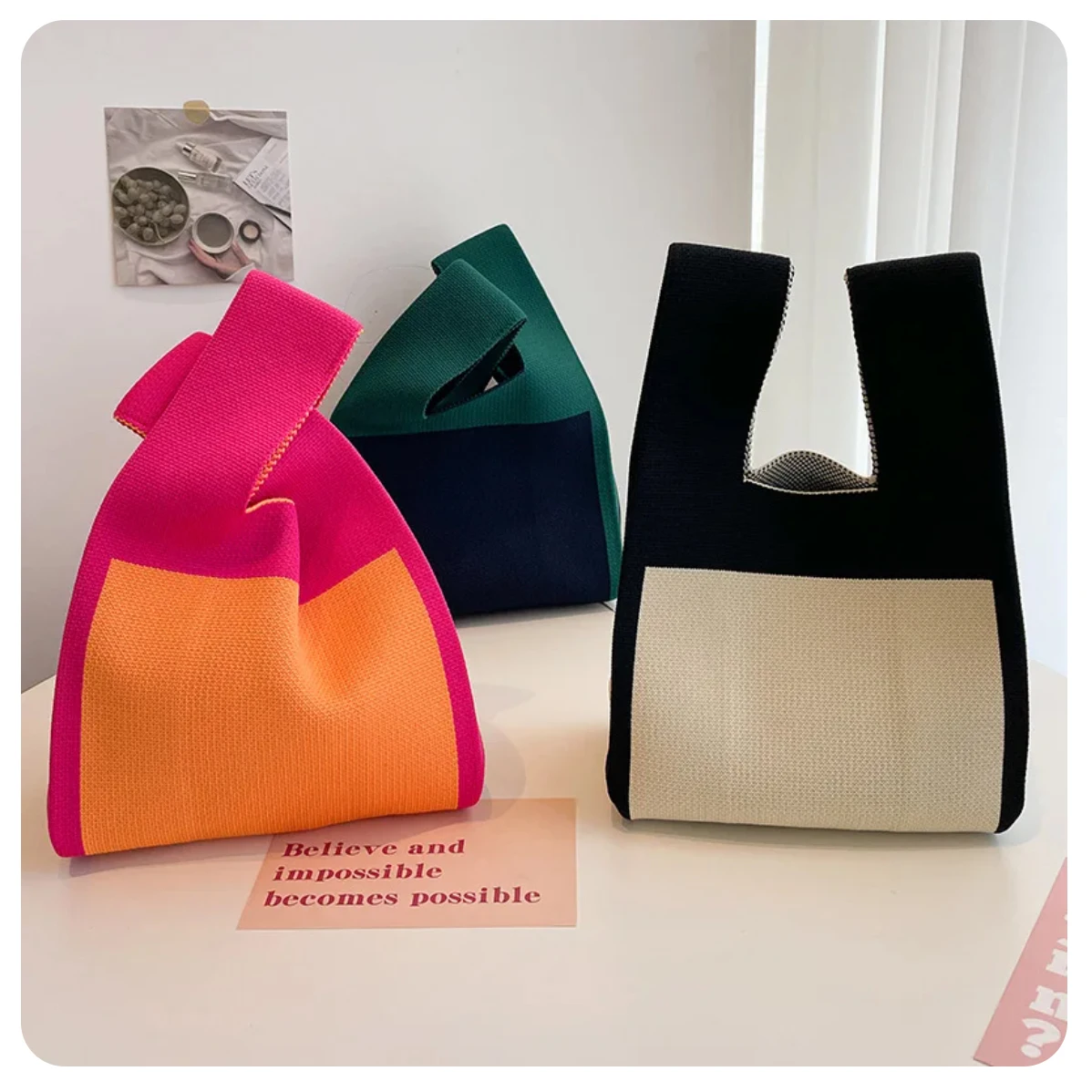 حقيبة يد محبوكة لـ kindle paperwhite ، iphone ، شاومي ، 6 ، 7 ، 8 بوصة ، كوبو ، يبوك ، باور بانك ، كاميرا ، حمل للأطفال #5