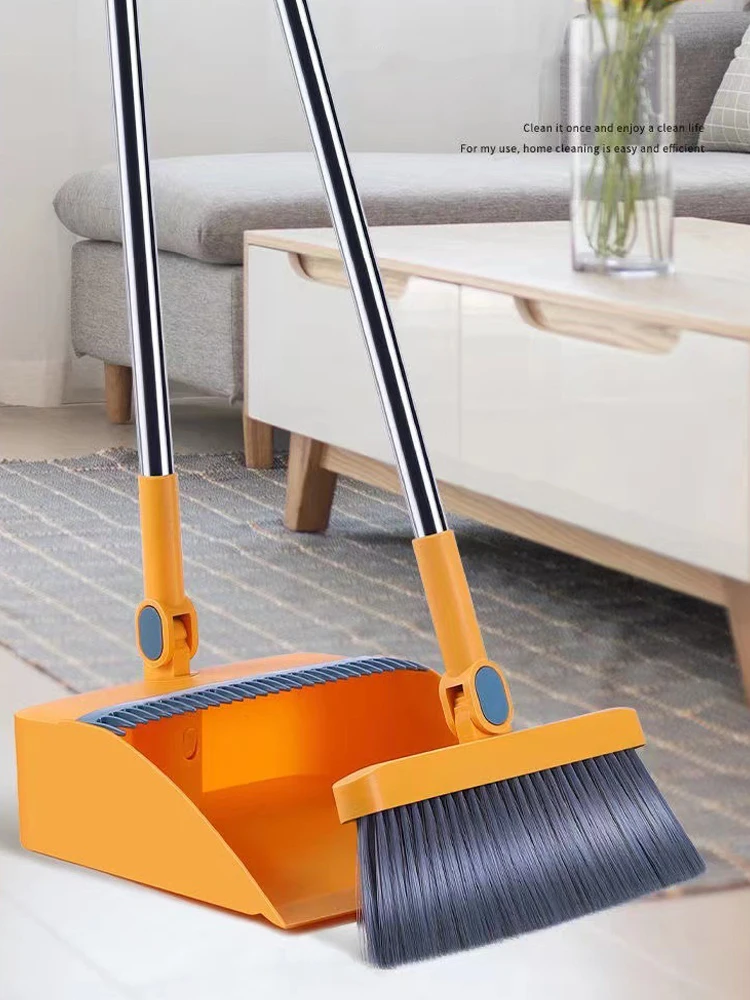 Folding Dustpan Broom Set Household Broom Wiper Hair Sweeper Does Not Stick To Hair Broom Garbage Shovel Dropshipping