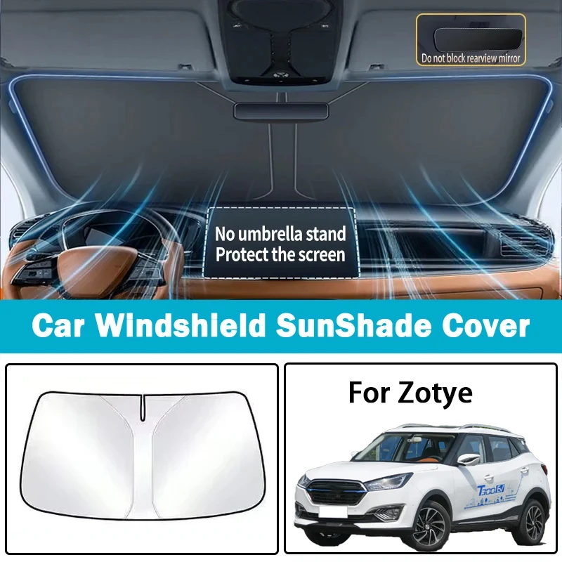 

Suitable for Zotye Z300/Z360/Z500/Z560/Z700 car sunshade sunscreen heat insulation front windshield parasol