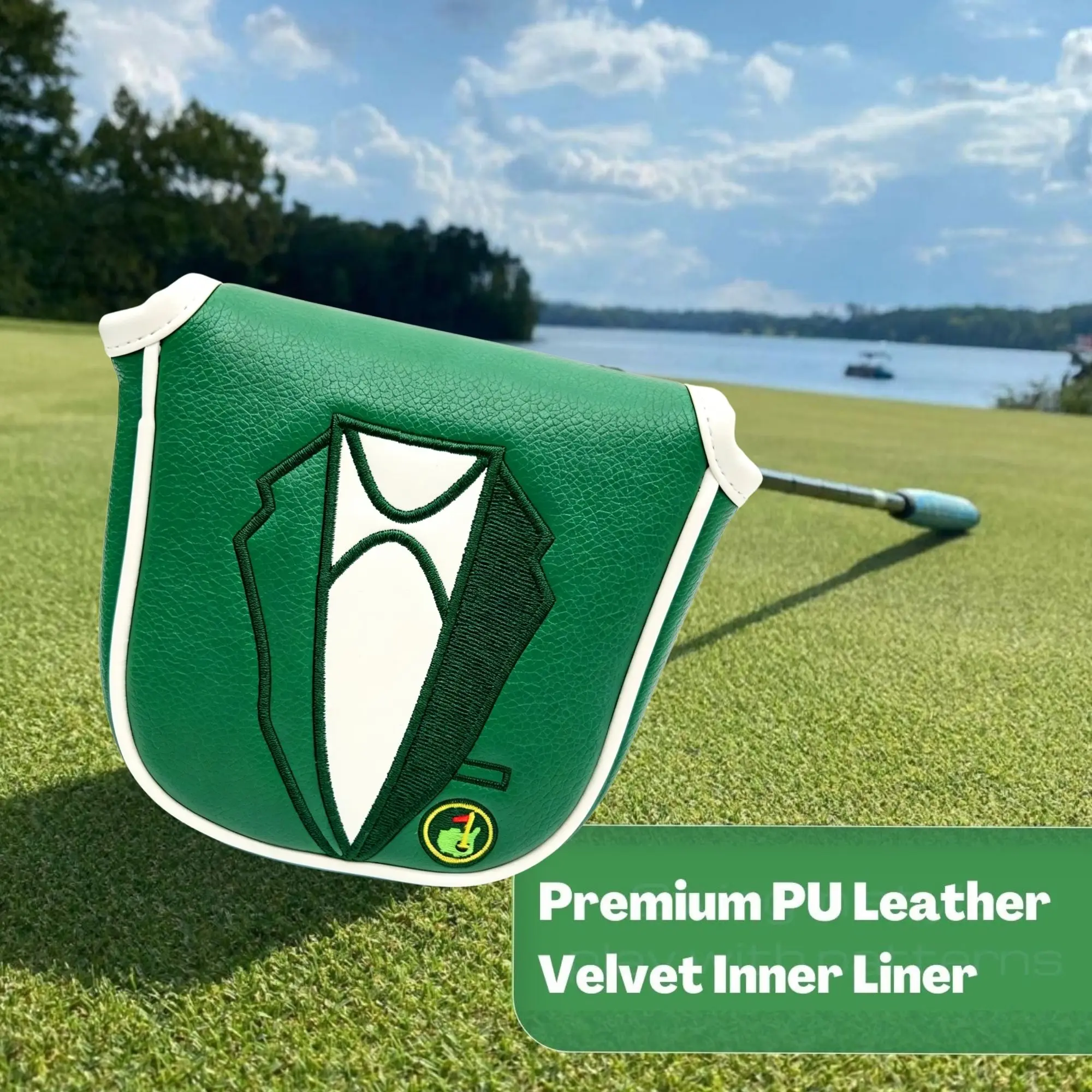 Premium Putt Cover for DF3, Golf Club Protector Putter Headcover with Green Jacket  Pattern, Funny Golf Accessories for Dad view 4