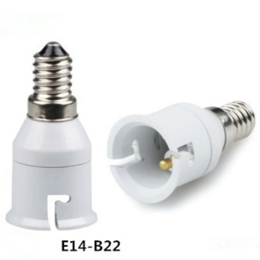 

4 Pcs Light Socket Lampholder Converter E14 to Screw Ligth Bulb Adapter White