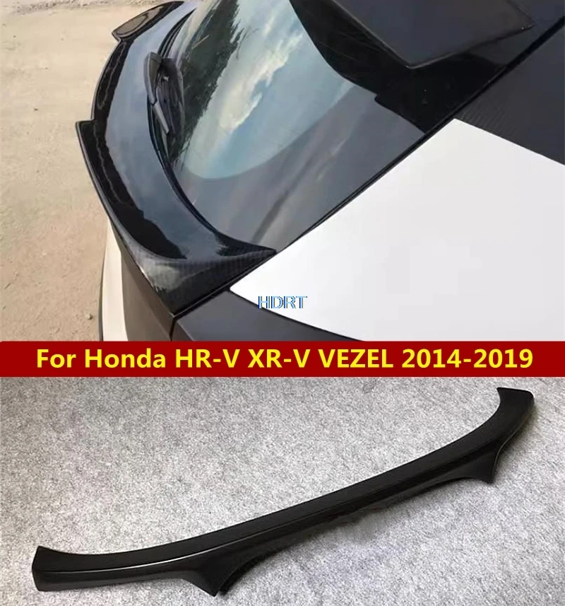 

Car Style Protector Decoration Accessories Rear Trunk Spoiler Cover Sport Tail Lid Wing Trim For Honda HR-V XR-V VEZEL 2014-2019