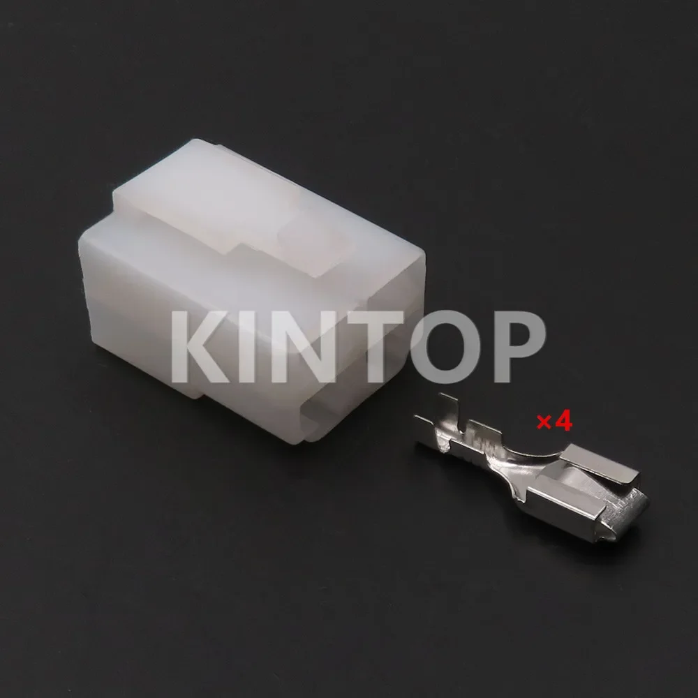 1 Set 4 Pins 6.3 Series AC Assembly PA66 Electric Plug Connector For Automobile Motor - Detail 1