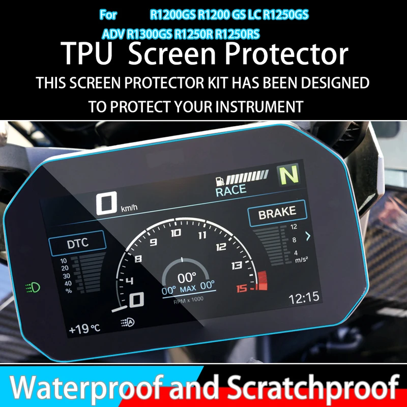 

Защитная пленка для экрана мотоцикла, защита от царапин для BMW R1200GS R1200 GS LC R1250GS ADV R1300GS R1250R R1250RS
