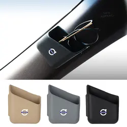 2PCS New Auto Truck Pillar Pocket Holder Box Storage Bag For Volvo S40 S60 S70 S80 S90 V40 V50 V60 V90 XC60 XC70 Rdesign C30