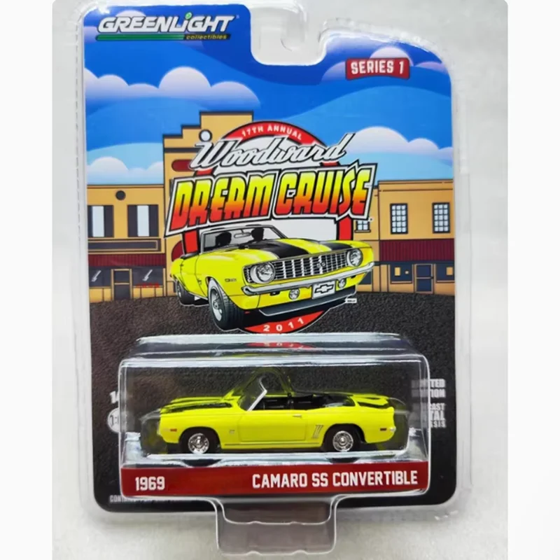 

Greenlight масштаб 1:64 1969 Camaro SS трансформируемый автомобиль из сплава, имитация модели автомобиля, классический сувенир для взрослых, подарок, статический дисплей