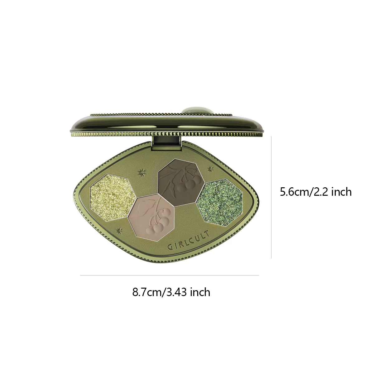 لوحة ظلال عيون Girlcult Hallucination 60 Dongchong، نسيج مسحوق الهلوسة، تصبغ ناعم المطحون، مزج الأبعاد