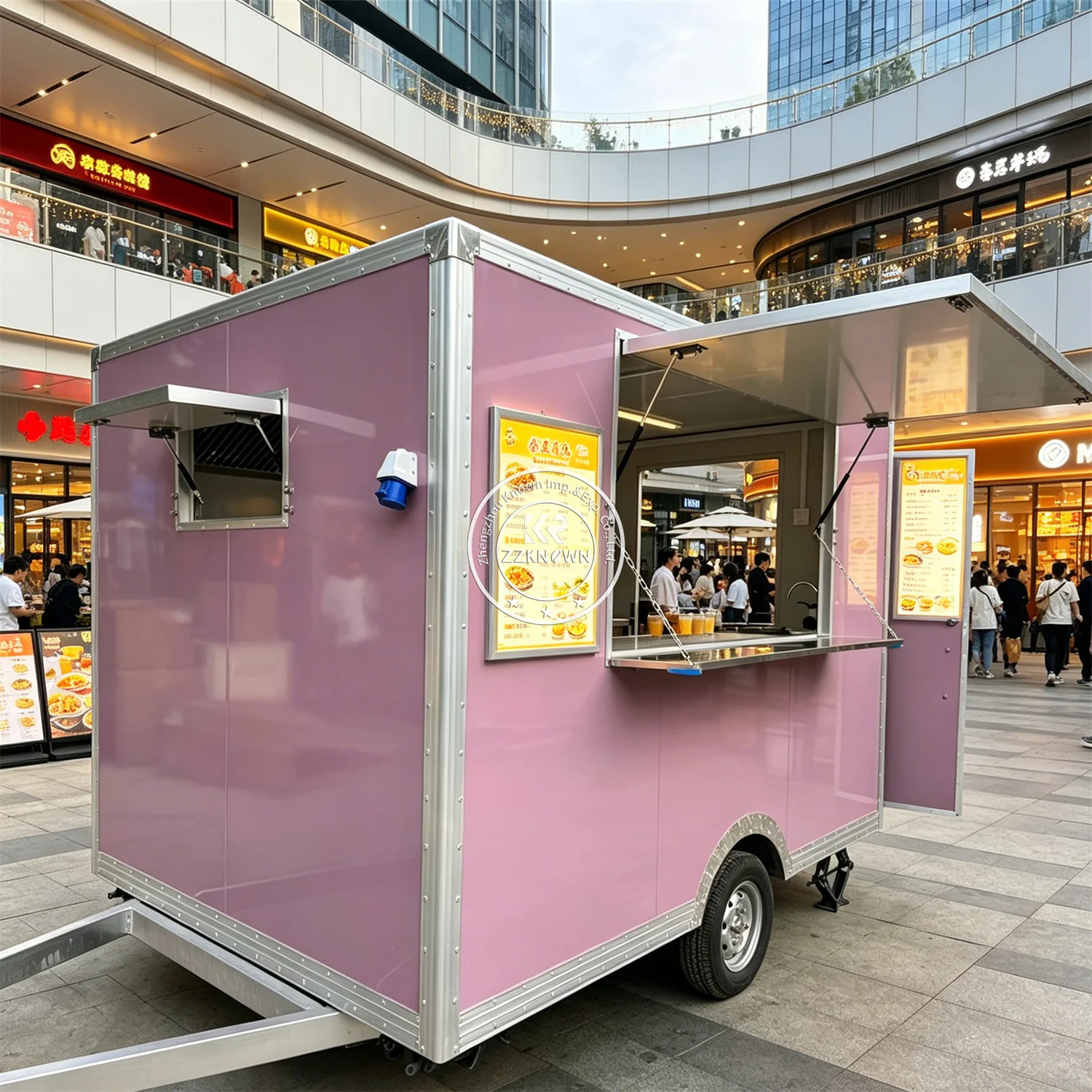 

Мобильный фудтрак для кофе и напитков на открытом воздухе, фургон для барбекю и фастфуда с полной кухней