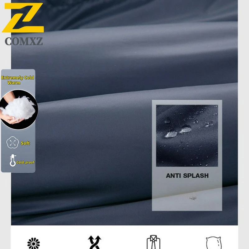 Winter Luxury Thermal Jacket Men's 2025 New Brand Thick Cold-proof Cotton-padded Coat Casual Lightweight Waterproof Hooded Parka