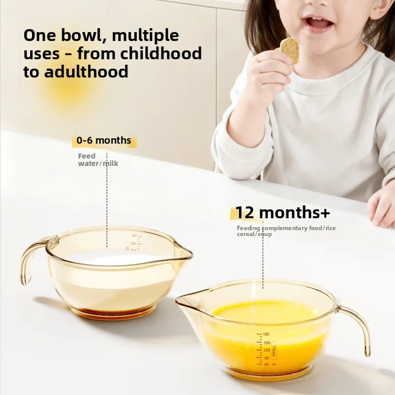 Chickbeak Bowl Baby Food Bowl Newborn Baby Feeding Water Milk Rice Paste Powder Special Children's Tableware Food Bowl ppsu
