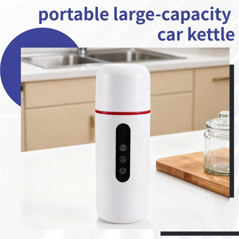 سخان قهوة السيارة A61I كوب ماء محمول مع وظيفة التسخين مناسب لتسخين الشاي والقهوة والحليب