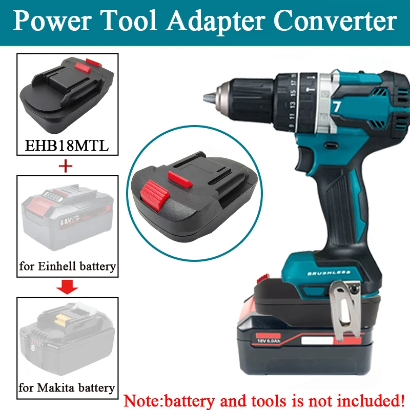 Elektrowerkzeug-Adapter-Konverter für Einhell für Ozito für Power-X-Change 18 V Li-Ionen-Akku für Makita für LXT Elektrowerkzeuge