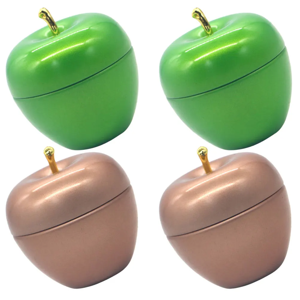 

4 Pcs Tea Can Iron Box Christmas Cookie Jars Canister Candy Food Containers with Lids