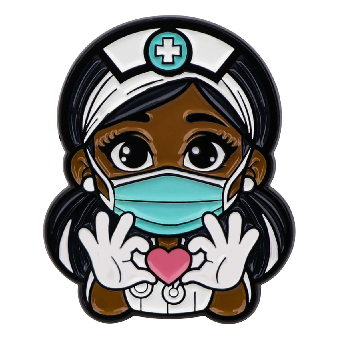 Nurse Enamel Pin Heart Badges on Backpack Women's Brooches Men Lapel Pins Medical Jewelry Cosplay Accessories Toys Gifts