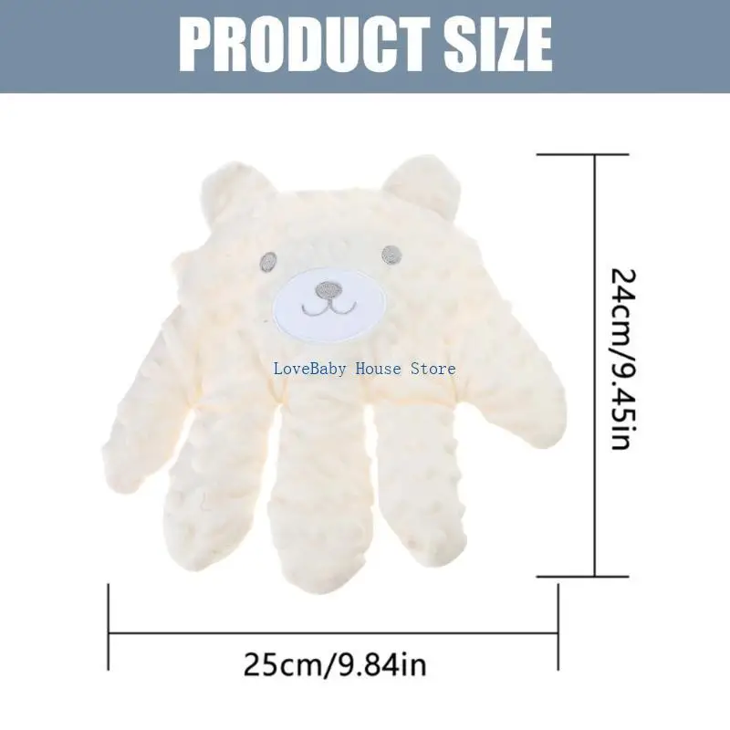 BX0D طفل تهدئة اليد التلقائي بعقب الضرب جهاز مهدئ النوم من تلقاء نفسها مكافحة جفل لطيف الكرتون استرضاء دمية لعبة