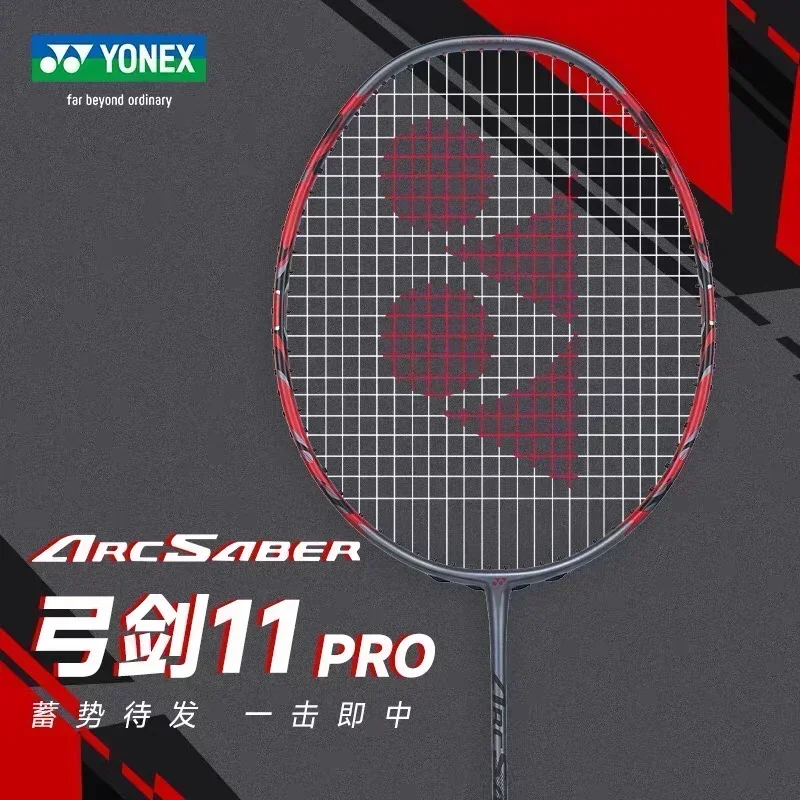 

Yonex 2024 New Badminton Racket Bow and Arrow ARC 11 PRO High Quality Speed Carbon Fiber Professional Badminton Racket With Line