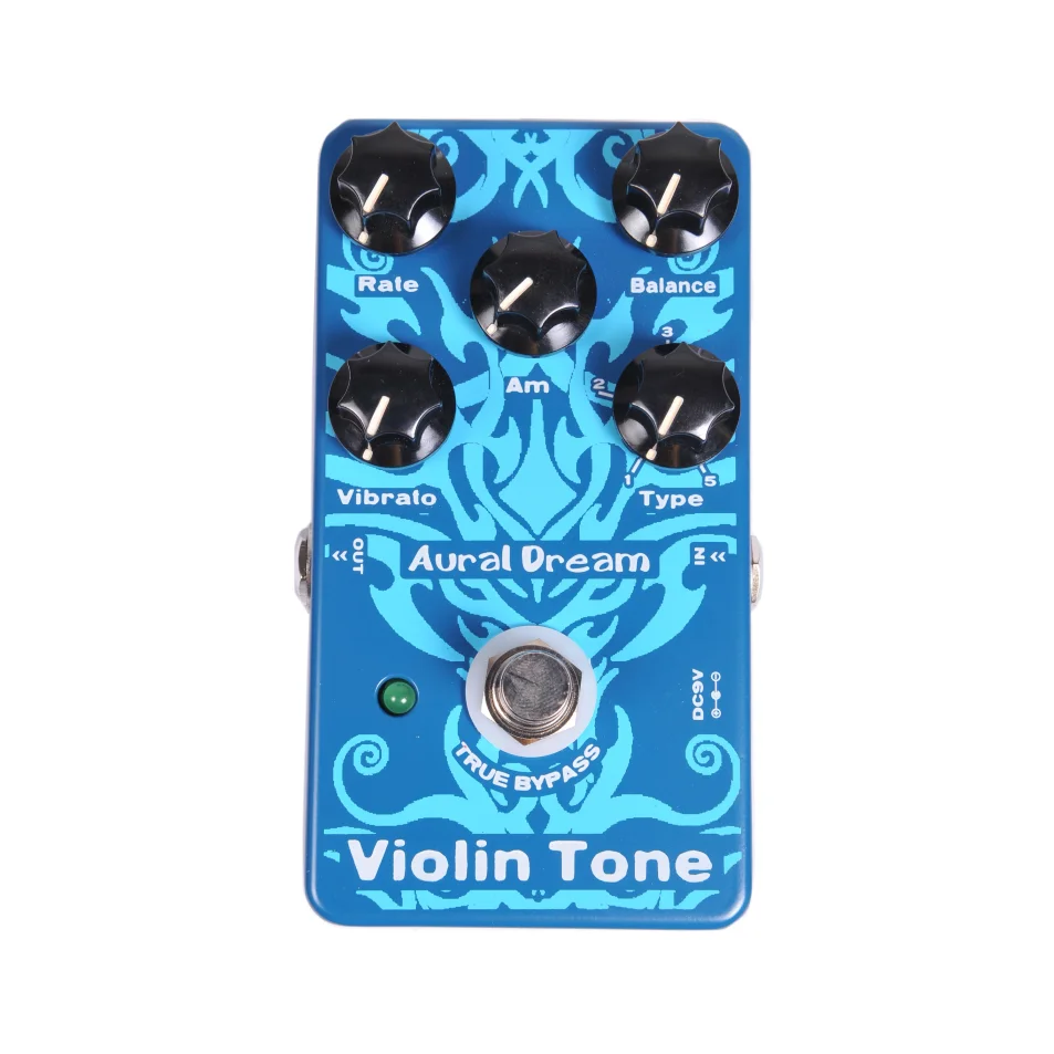 Aural Dream Violin Tone Synth Guitar Pedal Has 5 Types Using Pitchshift,Harmony,Vibrato,Tremolo,Octave,Rotary and Organ Effects