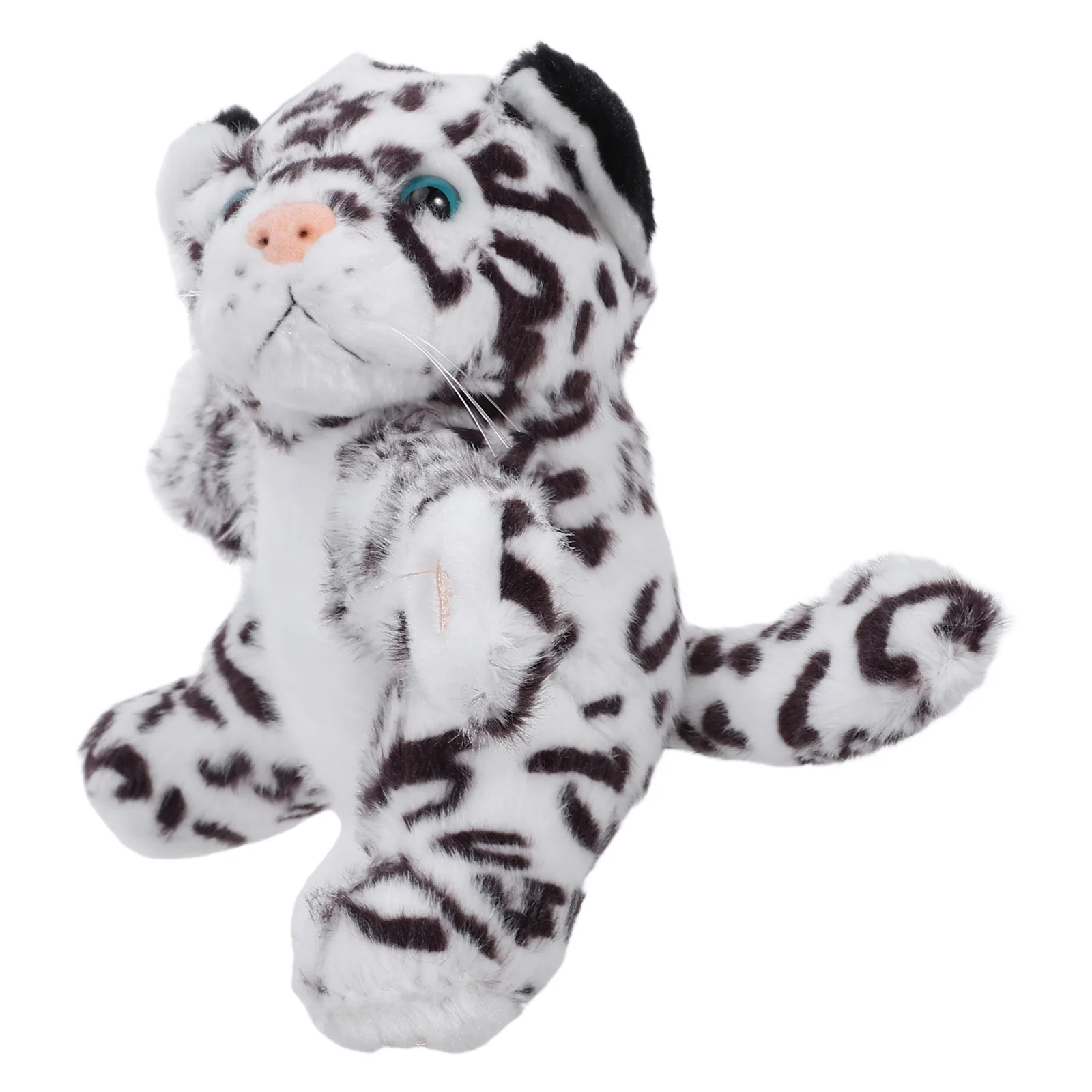 

Snow Leopard Slap Bracelet Cute Animal Snap Wristband For Kids Soft Stuffed Bracelets - Birthday Party Favor Classroom Prize