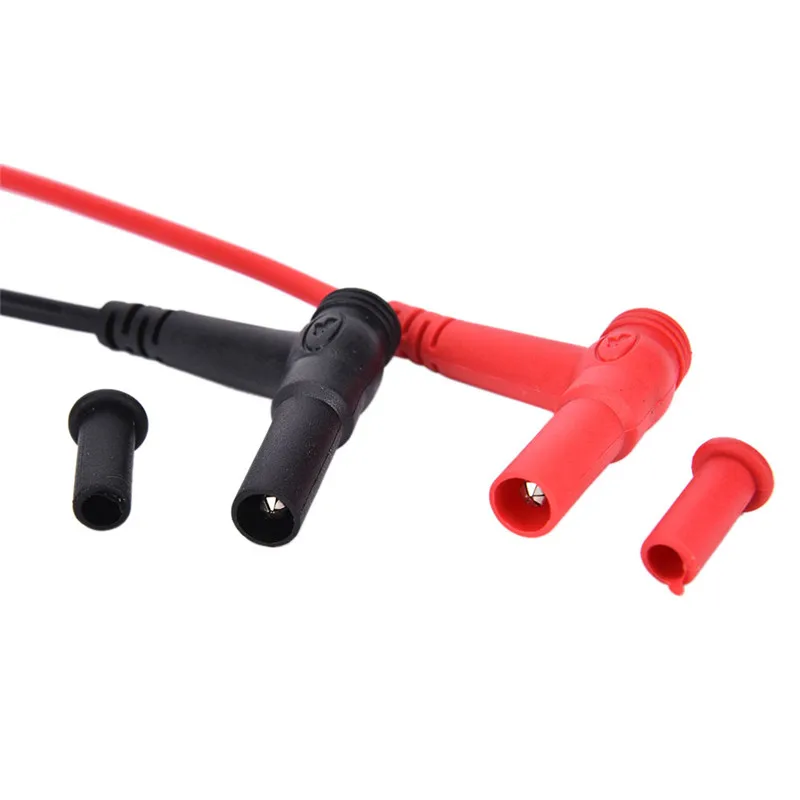 2Pcs/Set Needle Silicone Wire gold-plate Tip Probe Test Leads Pin Universal Digital Multimeter Tester Lead Probe Wire Pen Cable