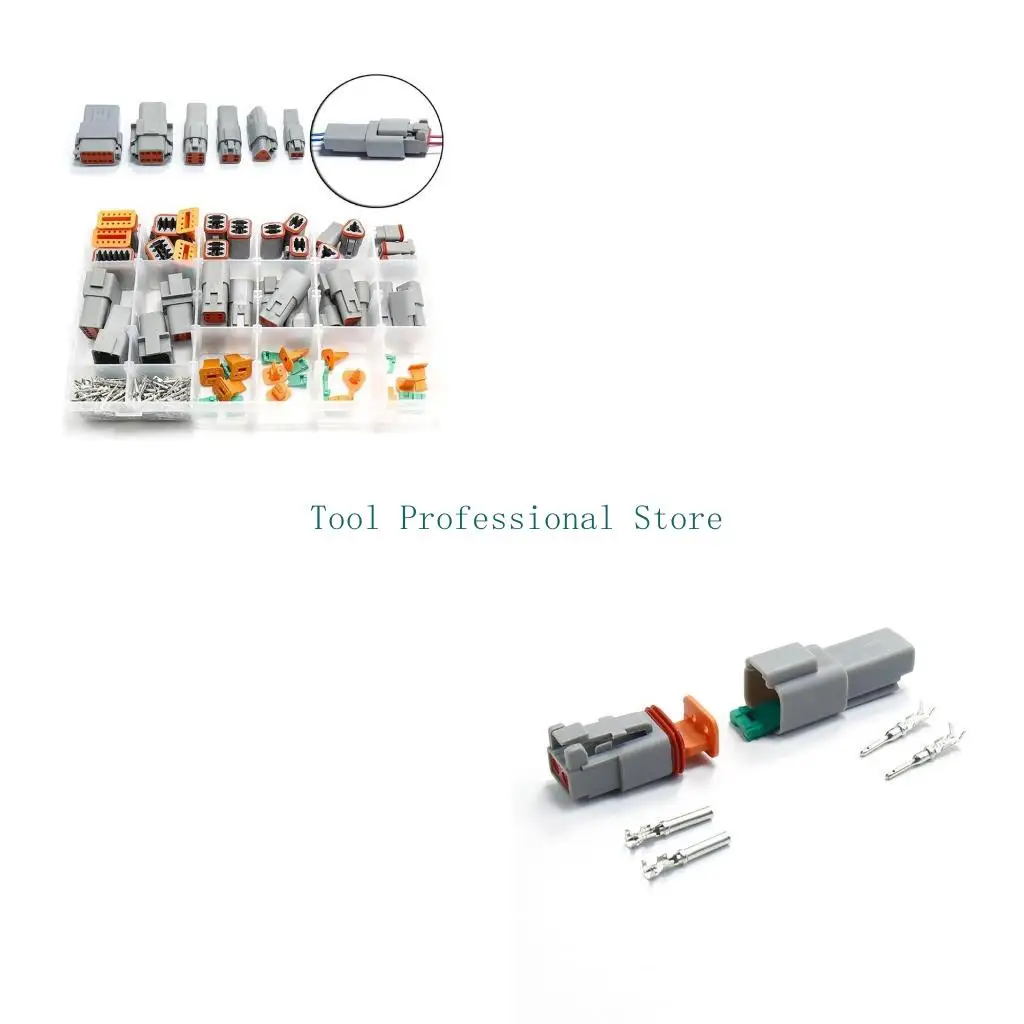 57QF Weatherproof Electrical Connector set 2 Pin Heavy Duty Socket with 25 Amps Suitable for Robusts Electrical