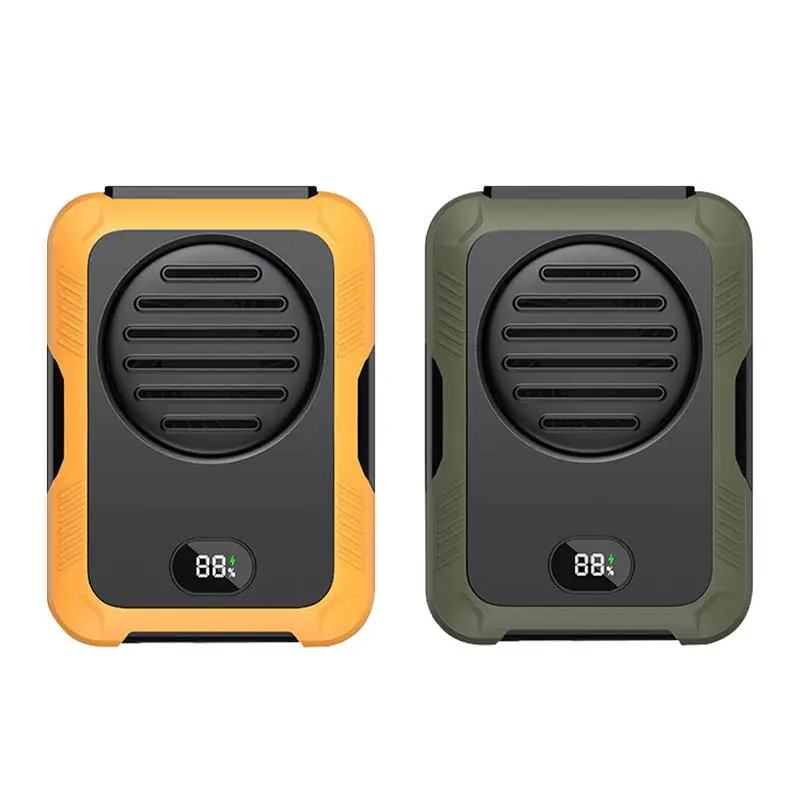 

Вентилятор с зажимом для талии, портативный вентилятор для охлаждения, вентилятор с громкой связью, перезаряжаемый вентилятор для талии с цифровым дисплеем, без лопастного вентилятора, шейный вентилятор для пеших прогулок