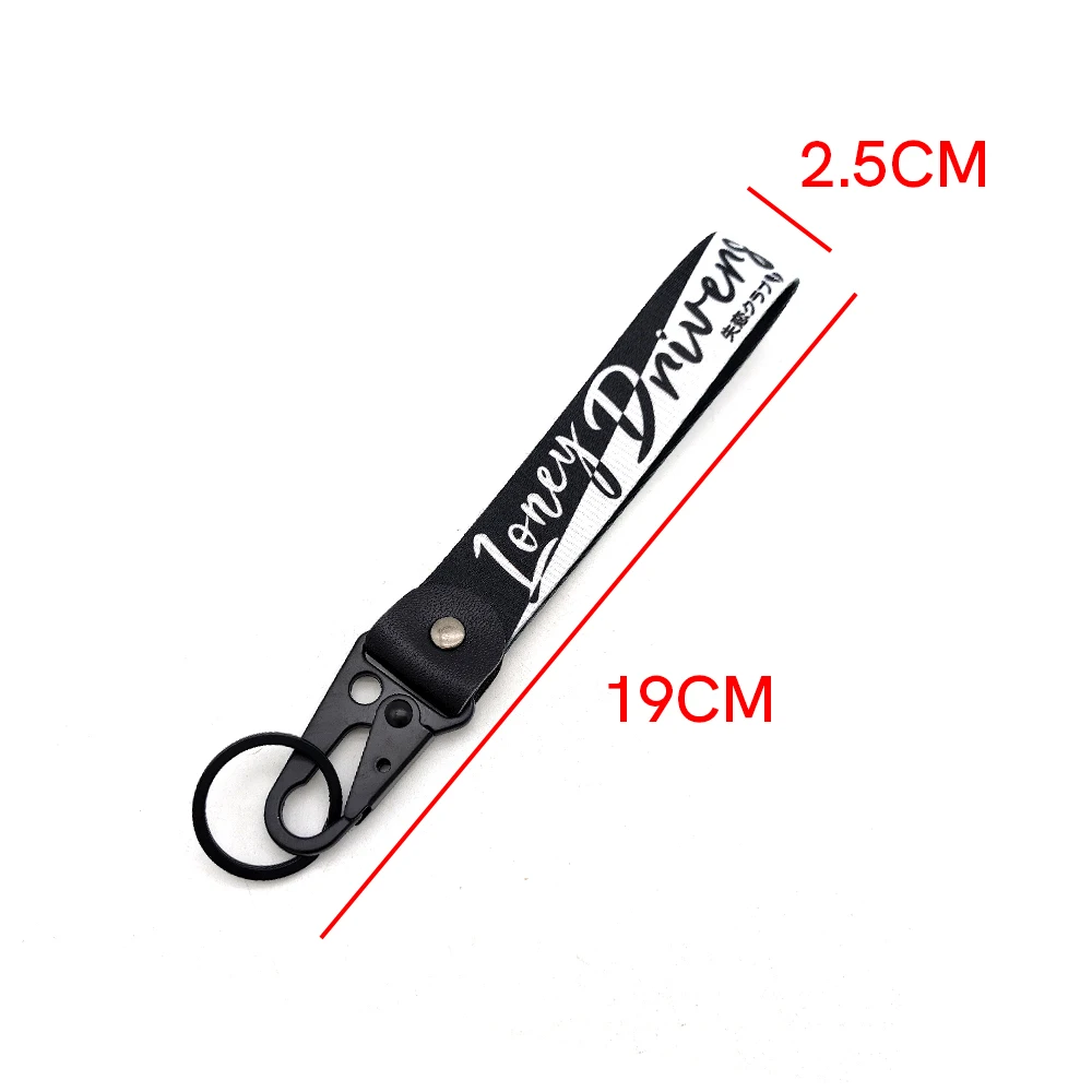 JDM Cute Girl Key Strap Anime Car Girls Keychain Holder Car Motorcycle Key Ring Japanese Style Key Chain Pendant Auto Accessory