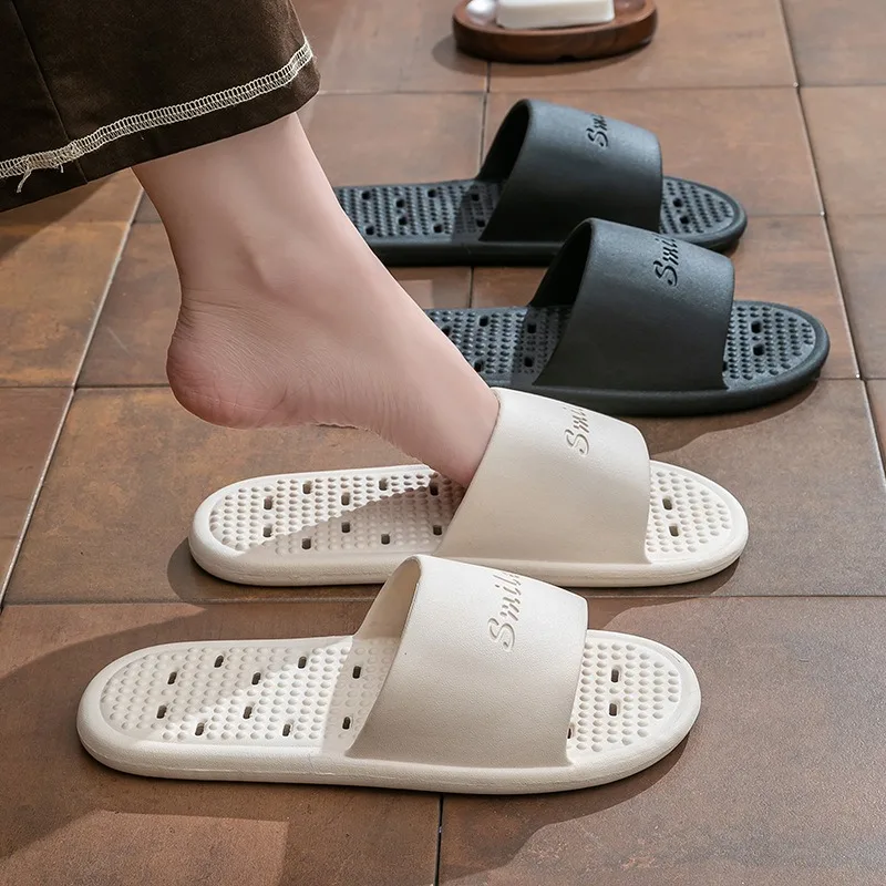 2026 Summer New Indoor Home Women's Sandals Bathroom Quick-drying Non-slip and Leakage Women's Slippers man Women's Couple Shoes