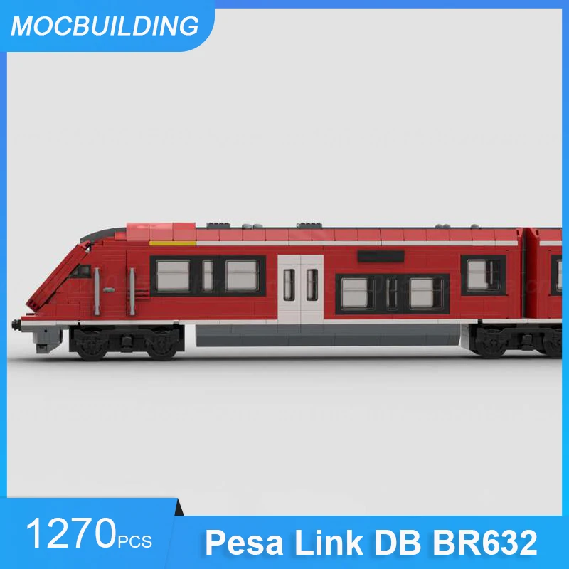 MOC Building Blocks Pesa Link DB BR632 Model DIY Assemble Bricks Train Series Educational Creative Collection Toys Gifts 1270PCS