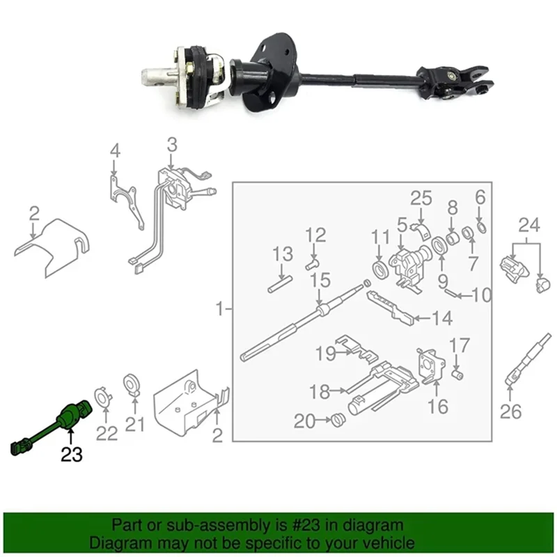 

Intermediate Shaft Gear Coupling Steering Column For Hummer H3 2006-2010 H3T 2009-2010 19256702-A28K