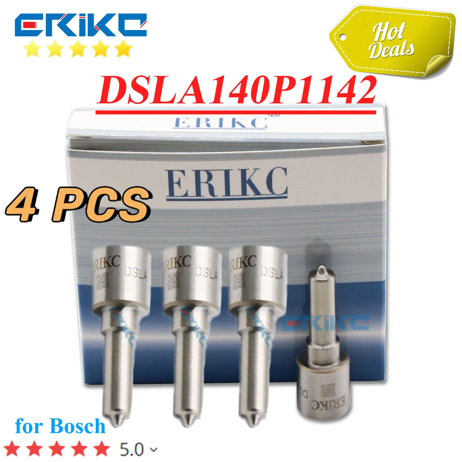 4PC DSLA140P1142 Auto Diesel Injector Nozzle DSLA 140P 1142 Sprayer Tip 0433175337 for Renault 0445110110 0445110145