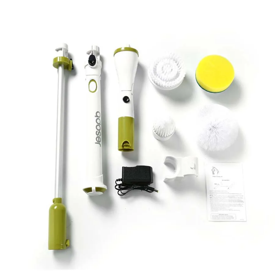 Escova de limpeza elétrica de manuseio longo, carga sem fio, piso, cozinha, banheiro, polimento, casa, escritório, Dropshipping