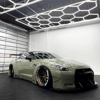 Hexagon LED Lights Ultra Bright 6500K Cool White Honeycomb Panel for Garage Workshop Barbershop Basement Gym Restaurant Ceiling