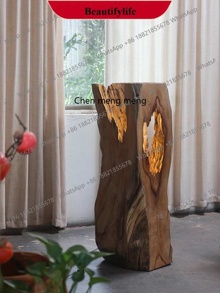 z183 Wabi Sand weathered wood floor, creative decoration of solid wood homestay, lighting tea room