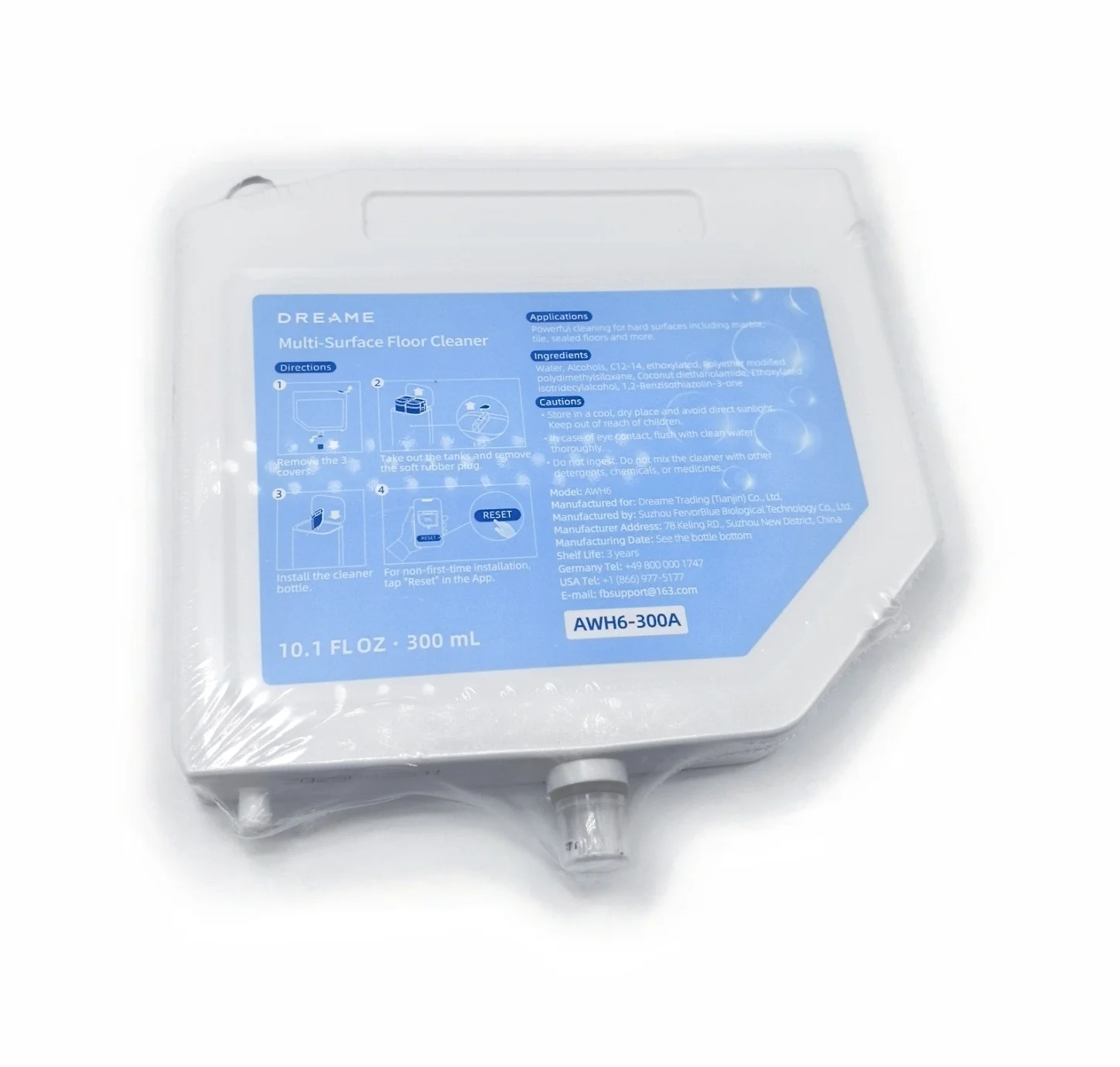 محلول تنظيف الأرضيات الأصلي Dreame L10s Ultra / S10 / S10 Pro / S10 Plus متعدد الأسطح (300 مل)