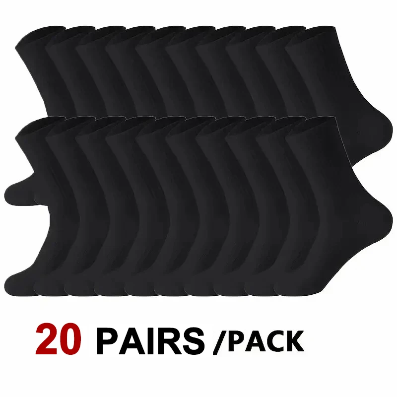 10/20 Paar neutrale, einfarbige Rundhalssocken für Frühling und Sommer, schweißabsorbierend, atmungsaktiv, bequem, Ganzjahres-Sportsocken