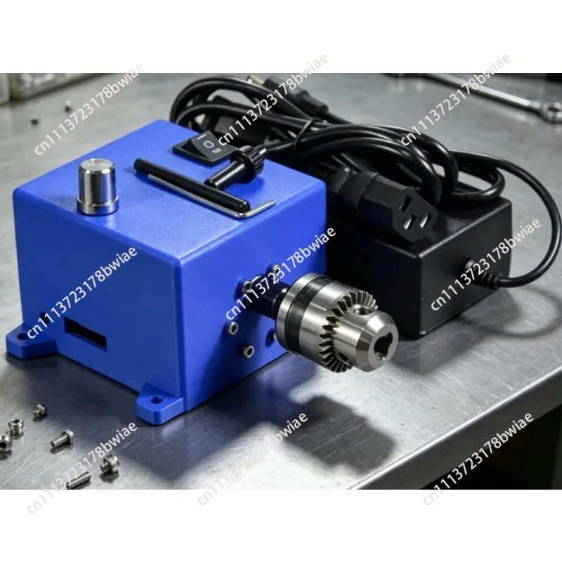 high-torque-545-dc-24v-motor-kit-variable-speed-reversible-rotation-with-collet-chuck-foot-switch