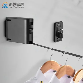 보이지 않는 개폐식 빨랫줄 옷 걸이 로프 건조기, 정리 세탁 걸이 확장 가능한 의류 랙 홈 액세서리 