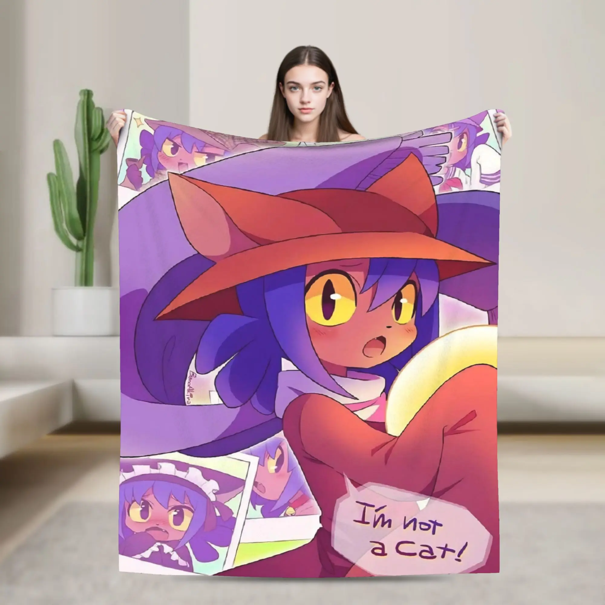 Super Soft OneShots Niko Throw Blanket Premium Fleece Flannel Lightweight  Bed Blanket Cozy Plush Blankets All Season Use
