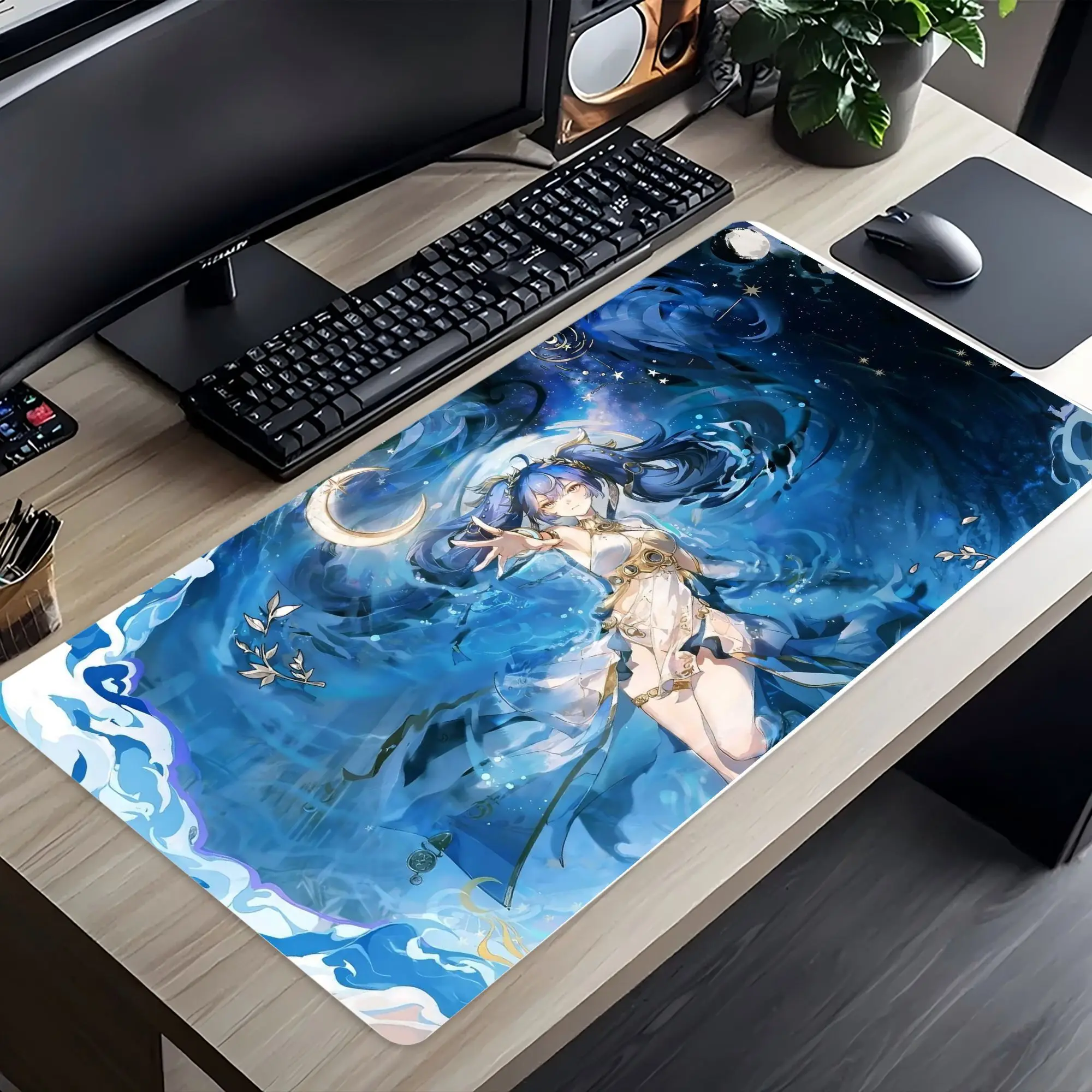 Wuthering Waves Phrolova Luno Mouse Pad Large Game Accessories Desk Mat Xxl Gamer Keyboard Mousepad Anime Mousepad 900x 400mm