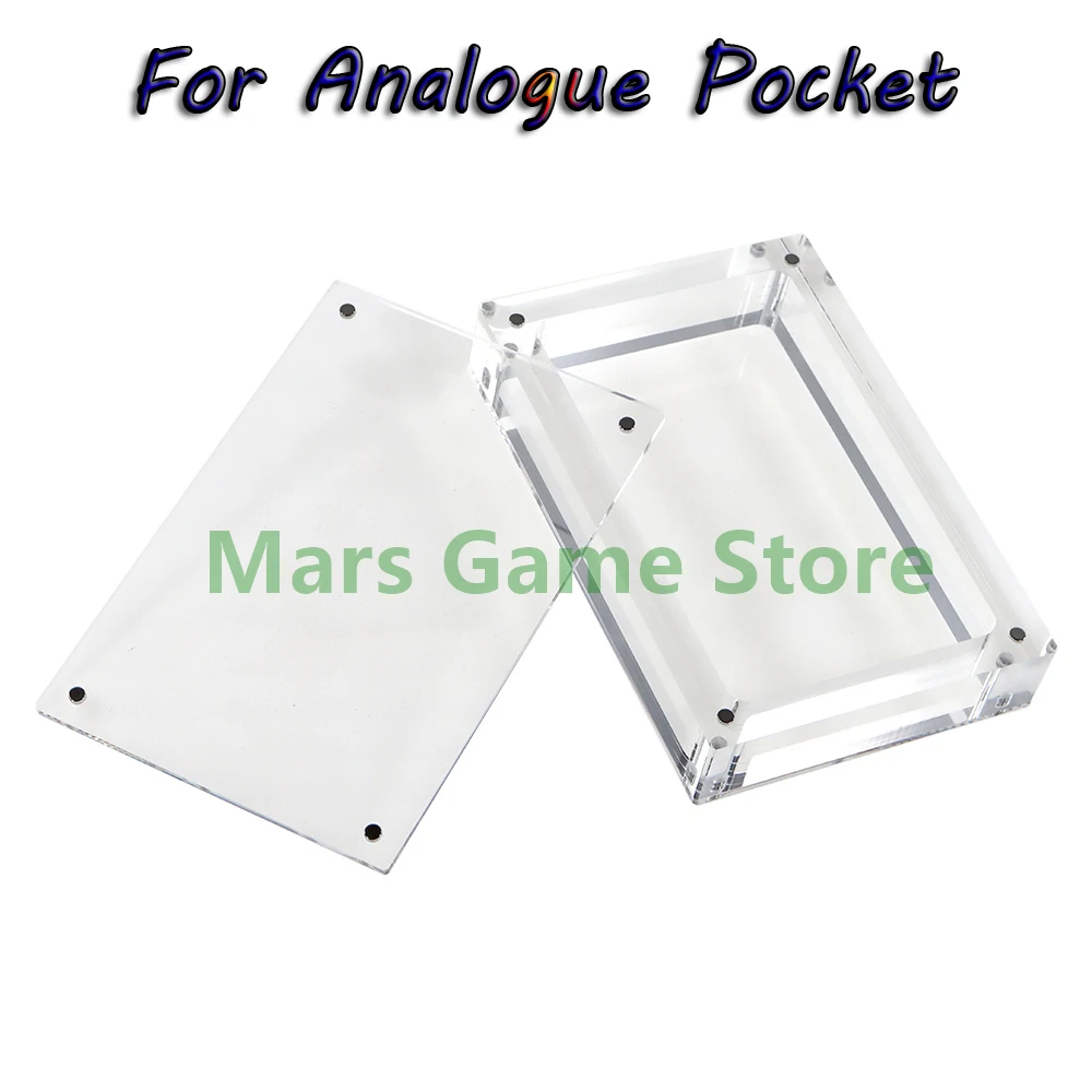 1PC Acrylic Box High Transparent Acrylic Display Box For Analogue Pocket For AP Clear Magnetic Cover Shell