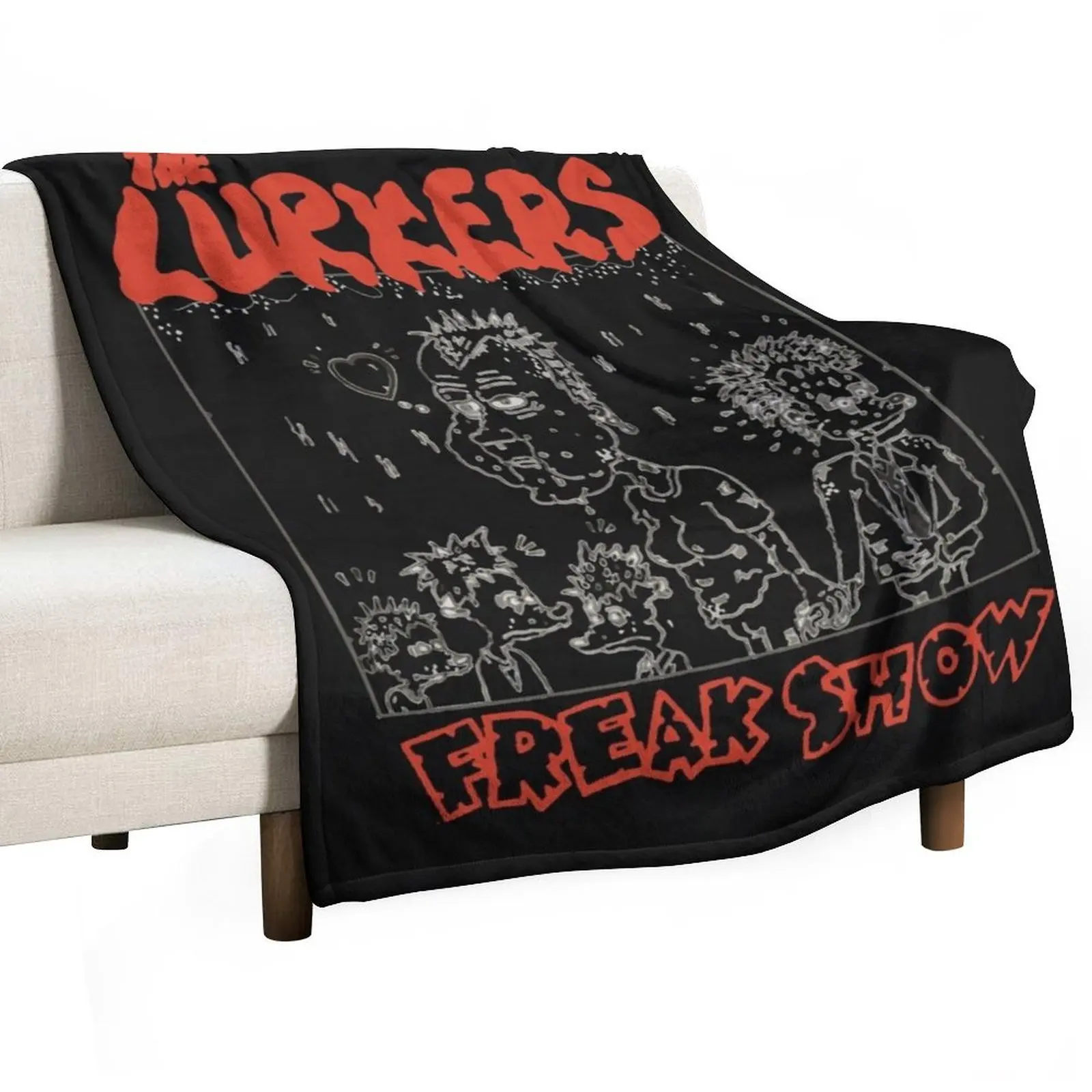 The Lurkers - Freak Show Throw Blanket Tourist valentine gift ideas Blankets Sofas Of Decoration Blankets