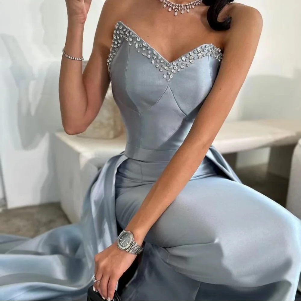 

Muloong Sweetheart Sweep Train Women Elegant And Pretty Luxury Prom Dress