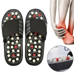 Zapatillas de masaje para hombres y mujeres, zapatos antideslizantes de reflexología de pies, zapatillas planas de masaje de acupuntura impermeables