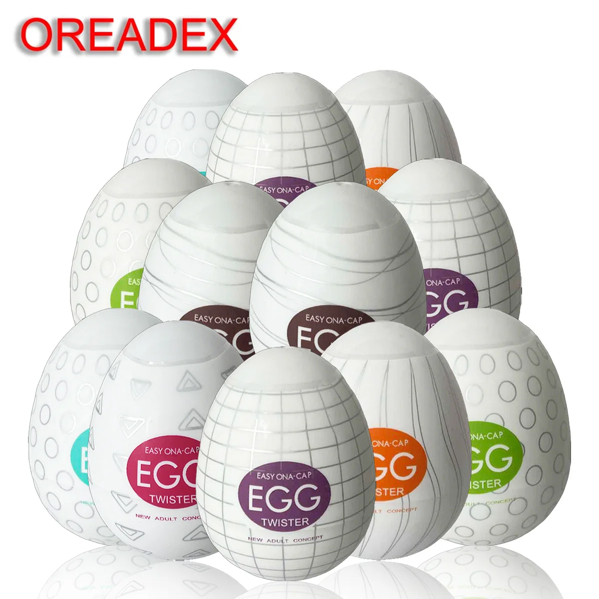 OREADEX 6 Mini Cups Egg Experience Placer ultra realista con este huevo masturbador masculino portátil: ¡perfecto para hombres!