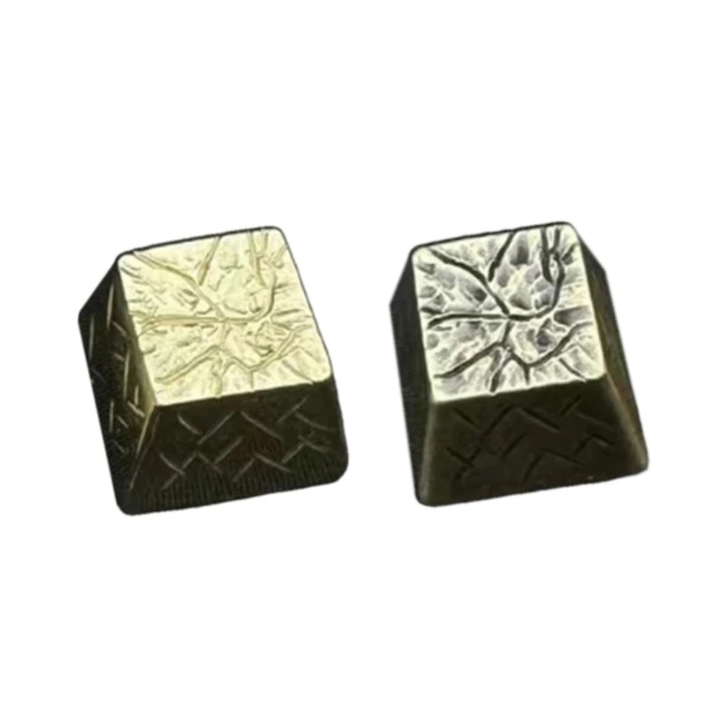 Engraveds Brass Flaw Keycaps Cherrys Key Button for Mechanical Keyboards Gamings Player 1Keys